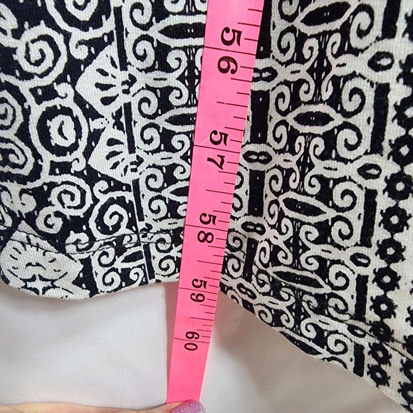 Womens Boho Geometric Maxi Halter Dress XS Festival Resortwear Black White Beach - Picture 11 of 13